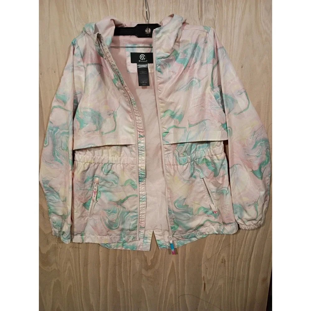 Champion Windbreaker Jacket Hooded.‎ Girls Size Large 10-12.